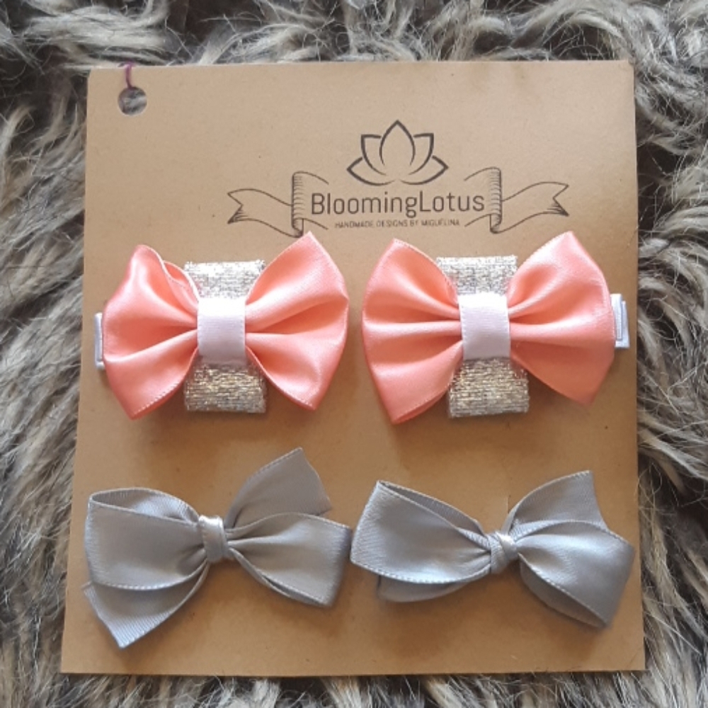 Baby girl hair bow clips and bobby pins